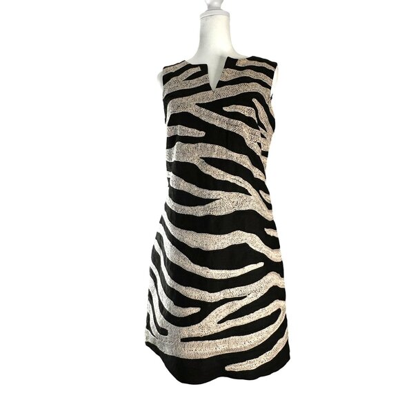 Michael Kors Women's Sleeveless Dress Size 2‎ Excellent Condition 100% Linen - Picture 1 of 11